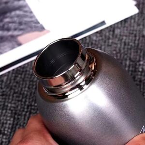 Mini Vacuum Insulated Tumbler Small Stainless Steel Thermal Bottle Water Flask Thermos For Hot and Cold Drinks Travel Coffee Mug 10.2 oz/300ml Silver