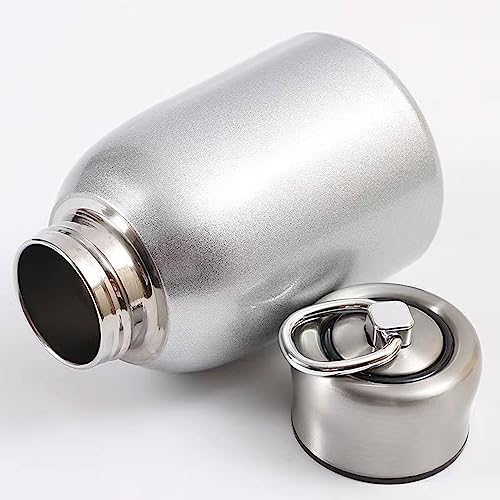 Mini Vacuum Insulated Tumbler Small Stainless Steel Thermal Bottle Water Flask Thermos For Hot and Cold Drinks Travel Coffee Mug 10.2 oz/300ml Silver