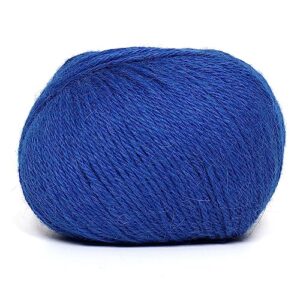 100% Alpaca Yarn Wool Set of 3 Skeins DK Worsted Weight - Heavenly Soft and Perfect for Knitting and Crocheting (Azure Blue, DK/Worsted)