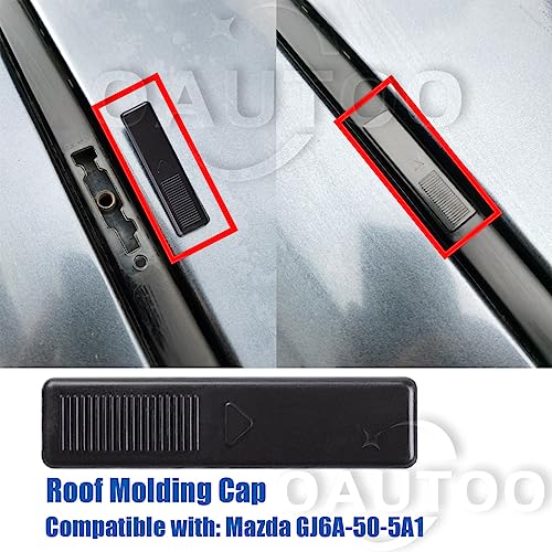 OAUTOO 10pcs Roof Cap Drip Moulding Trim Clip GJ6A-50-5A1 for Mazda 2 3 5 6 CX-7 CX-9 2004-2021