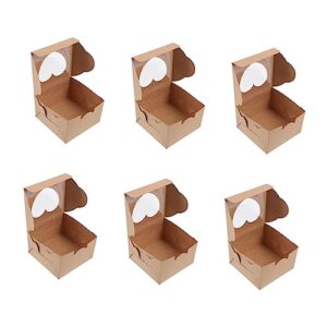 doitool 20pcs packing boxes dessert box cheesecake container mini paper cups food gift box gift pastry box cake kraft gift boxes cupcake holder box dessert boxes gift packaging boxes chic