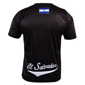 Fury El Salvador Soccer Jersey El Salvador Jersey Black White El Salvador Shirt for All Salvadorans Men/Women/Unisex/Hombres (M-Black)