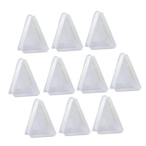 baluue 10 sets box cake box clear container cookie container mini cake cookie box triangle cake carrier dessert packing box cake packing boxes cake packing containers plastic cases puffs