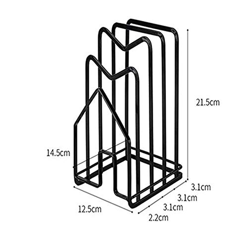 NEIDE Kitchenware Rack Storage Spoon Holder Pan Pot Lid Cover Stand Holder Shelf Rack Tool Pan Pot Lid Cover Rack C Board Storage Holder Shelf Kitchen Stand Multi-Pot Lid Rack Wall Space