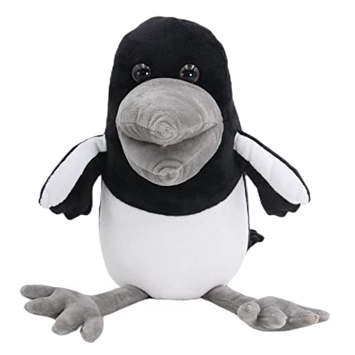 skidpump 11inch Steve and Maggie Plush Figure Toy Black Bird Crow Stuffed Animal Doll Kids Cuddling Comfort Plushies for Birthday Gift Home Decoration