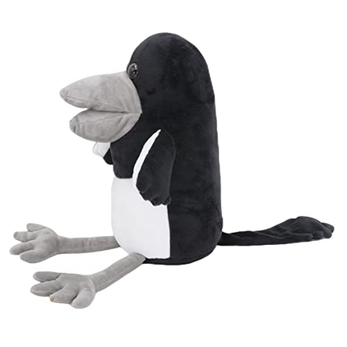 skidpump 11inch Steve and Maggie Plush Figure Toy Black Bird Crow Stuffed Animal Doll Kids Cuddling Comfort Plushies for Birthday Gift Home Decoration