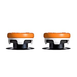 KontrolFreek Omni for Playstation 5 (PS5) and Playstation 4 (PS4) | Performance Thumbsticks | 2 Low-Rise Concave | Orange/White