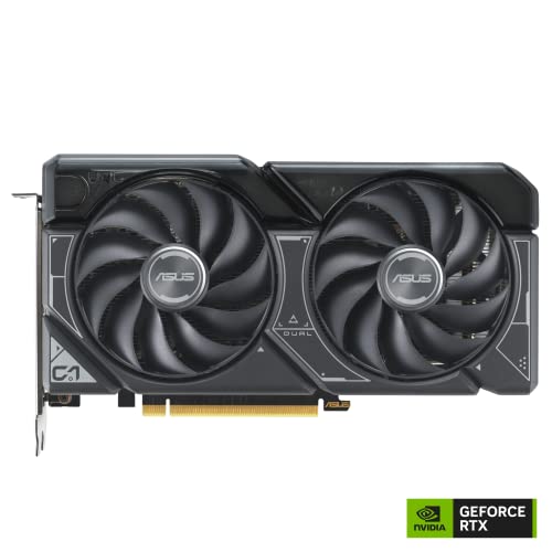 ASUS Dual GeForce RTX™ 4060 OC Edition 8GB GDDR6 (PCIe 4.0, 8GB GDDR6, DLSS 3, HDMI 2.1a, DisplayPort 1.4a, 2.5-Slot Design, Axial-tech Fan Design, 0dB Technology, and More)