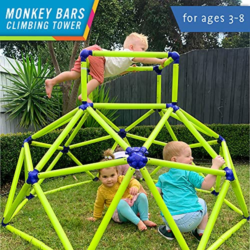 XDP Recreation Free N' Swing Swing Set, Gray & Eezy Peezy Monkey Bars Climbing Tower - Active Indoor/Outdoor Fun for Kids Jungle Gym Ages 3 to 8 Years Old