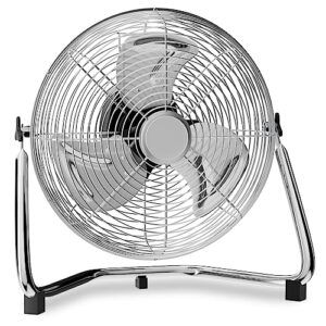 mollie 14 inch high velocity fan heavy duty metal garage floor fan with 3 speed adjustable tilt portable quiet air circulator for home bedroom commercial use 1243 cfm