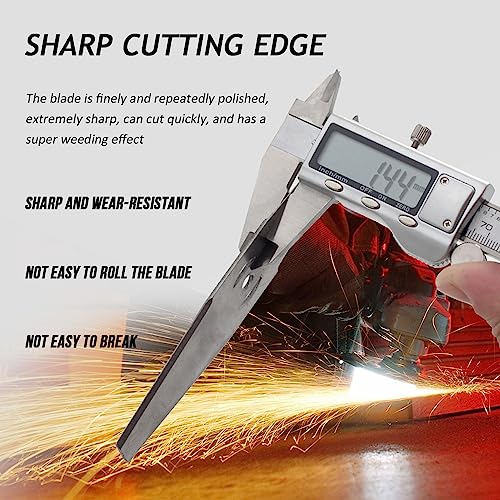 Electric Weed Eater Cordless Metal Blade, Electric Grass Trimmer Blade Edger Lawn Tool Accessory for Cordless String Trimmer Electric Weed Eater Battery Powered Weed Wacker Brush Cutter