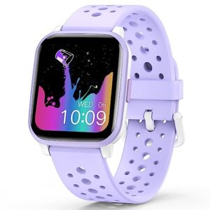 butele kids smart watch girls boys, smart watch for kids game smart watch gifts for 4-16 years old with sleep mode 20 sports modes 5 games pedometer birthday gift for boys girls (purple)