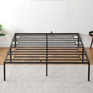 IDEALHOUSE 14 Inch Full Bed Frame with Storage,Metal Platform Full Bed Frame No Box Spring Needed Steel Slat Support Easy Assembly