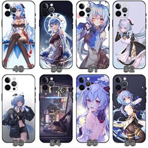 RegisBox Ganyu Phone Case Cute Ganyu Waifu Fanart Anime Girls Liyue Qixing Adeptus Multicolor