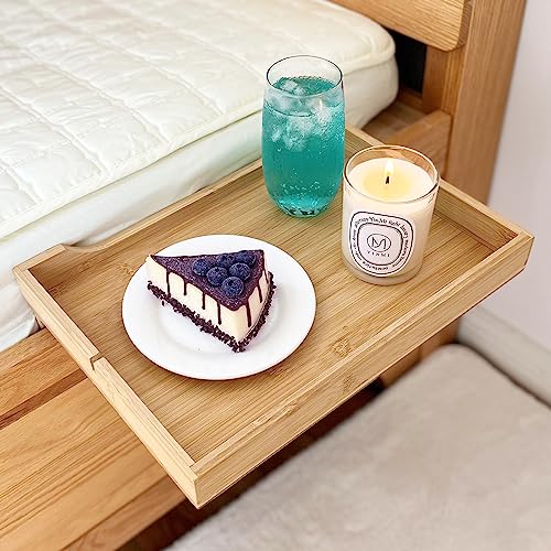 SUYUDSM Bedside Shelf, Bunk Bed Shelf Clip On Nightstand Snack Organizer, Bed Side Table Tray College Dorm Room Essentials
