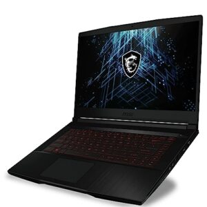 MSI GF63 Thin 15.6" Gaming Laptop, FHD 144Hz, Intel Core i5-11400H, NVIDIA GeForce RTX 3050, 16GB Memory, 512GB NVMe SSD, Windows 11 Home, Black + Accessories