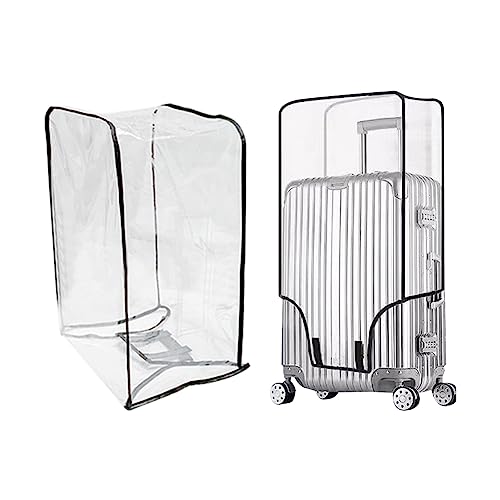 MOTTDAM Clear PVC Suitcase Cover Luggage Protector, 24 Inch Clear Luggage Cover Waterproof, Designed for Wheeled Hardshell Suitcases (24 Inch)