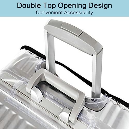 MOTTDAM Clear PVC Suitcase Cover Luggage Protector, 24 Inch Clear Luggage Cover Waterproof, Designed for Wheeled Hardshell Suitcases (24 Inch)