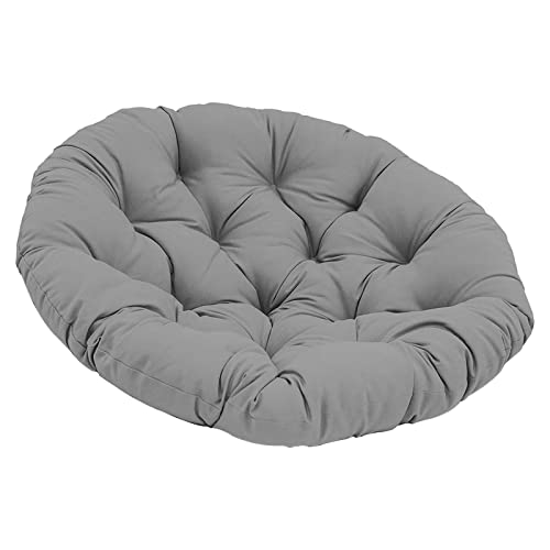 24x24 inch Seat Cushion Pillow Chair Pads Washable Waterproof Round Patio Seat Cushion for Indoor Outdoor Swing Chair Office Rocking Chair, Dark Gray (Dark Gray)