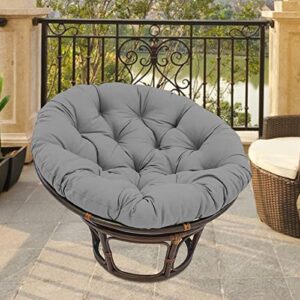24x24 inch Seat Cushion Pillow Chair Pads Washable Waterproof Round Patio Seat Cushion for Indoor Outdoor Swing Chair Office Rocking Chair, Dark Gray (Dark Gray)