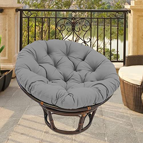 24x24 inch Seat Cushion Pillow Chair Pads Washable Waterproof Round Patio Seat Cushion for Indoor Outdoor Swing Chair Office Rocking Chair, Dark Gray (Dark Gray)