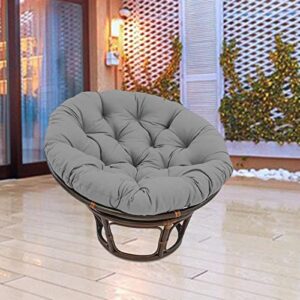 24x24 inch Seat Cushion Pillow Chair Pads Washable Waterproof Round Patio Seat Cushion for Indoor Outdoor Swing Chair Office Rocking Chair, Dark Gray (Dark Gray)