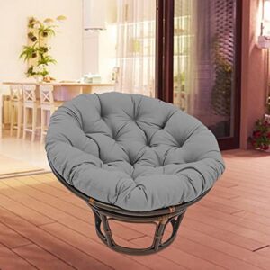 24x24 inch Seat Cushion Pillow Chair Pads Washable Waterproof Round Patio Seat Cushion for Indoor Outdoor Swing Chair Office Rocking Chair, Dark Gray (Dark Gray)