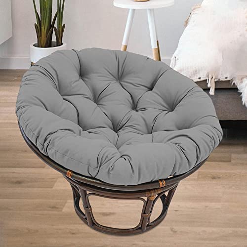24x24 inch Seat Cushion Pillow Chair Pads Washable Waterproof Round Patio Seat Cushion for Indoor Outdoor Swing Chair Office Rocking Chair, Dark Gray (Dark Gray)