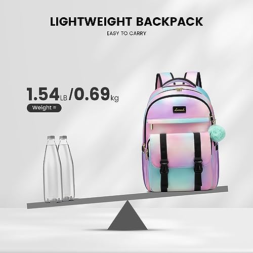 LOVEVOOK Cute Backpack Purse for 14-16 Year Olds, Fit 15.6 Inch Laptop Fashion Backpack for Women, Lightweight Waterproof Casual Backpack for College Essential, Durable Travel Daypack, Tie Dyed