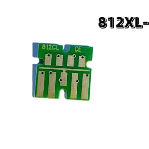 Replacement Chip for T812XL 812XL for Epson WF-7840 WF-7845 WF-7830 WF-7840 WF-7820 EC-C7000 Printer One Time Use Chip