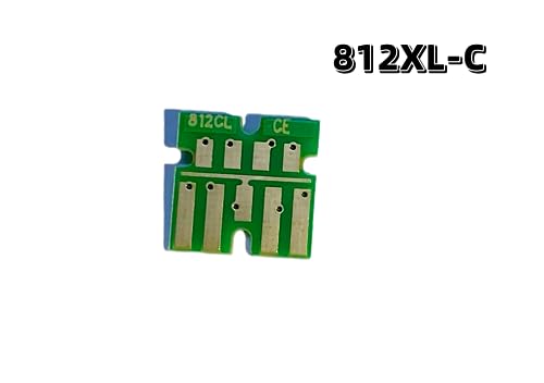 Replacement Chip for T812XL 812XL for Epson WF-7840 WF-7845 WF-7830 WF-7840 WF-7820 EC-C7000 Printer One Time Use Chip