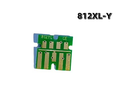 Replacement Chip for T812XL 812XL for Epson WF-7840 WF-7845 WF-7830 WF-7840 WF-7820 EC-C7000 Printer One Time Use Chip