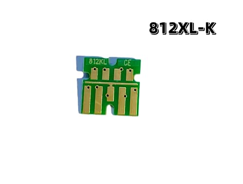 Replacement Chip for T812XL 812XL for Epson WF-7840 WF-7845 WF-7830 WF-7840 WF-7820 EC-C7000 Printer One Time Use Chip