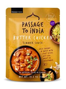 passage to india butter chicken simmer sauce 13.2 oz (pack of 6)