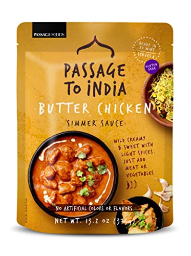 Passage to India Butter Chicken Simmer Sauce 13.2 oz (Pack of 6)