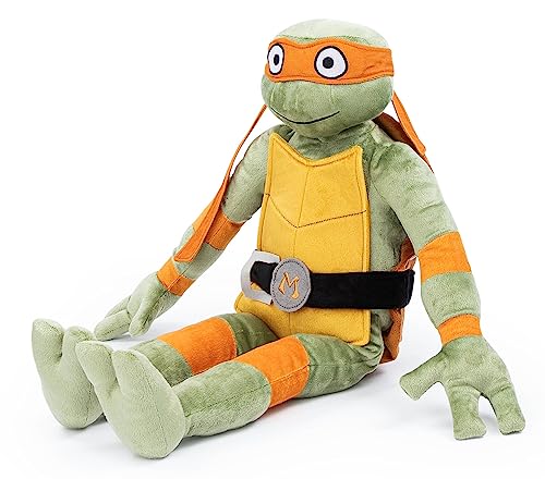 Nickelodeon Teenage Mutant Ninja Turtles Michaelangelo Plush Pillow Buddy - Super Soft Stuffed Character Pillow - Polyester Microfiber, 26 Inches