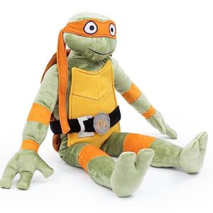 Nickelodeon Teenage Mutant Ninja Turtles Michaelangelo Plush Pillow Buddy - Super Soft Stuffed Character Pillow - Polyester Microfiber, 26 Inches