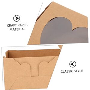 Baluue Bath Gift 28 Pcs Boxes Kraft Paper Box Boxes with Window Treat Box Cakesicle Boxes Mini Cake Boxes Cake Pans Gift Wrap Boxes Bakery Box Party Favor Cookie Boxes Van