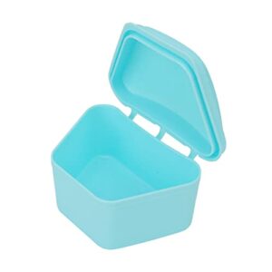 Retainer Case Retainer, Trapezoid Retainer Case Travel Portable Denture Mouth Guard Storage Box for Home Office(Blue) Retainer Case