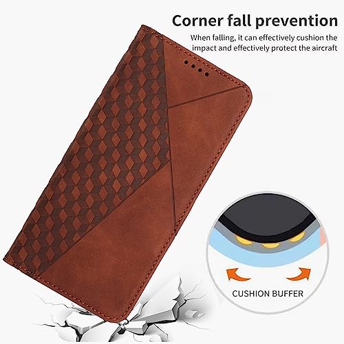 Flip Cases Smartphone Compatible with Infinix Hot 10 Lite Wallet Leather Case for Cell Phone Magnetic Suction Cup Case for Cell Phone Card Slot Stand Flip Phone Case Compatible