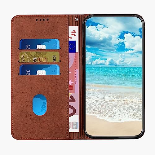 Flip Cases Smartphone Compatible with Infinix Hot 10 Lite Wallet Leather Case for Cell Phone Magnetic Suction Cup Case for Cell Phone Card Slot Stand Flip Phone Case Compatible