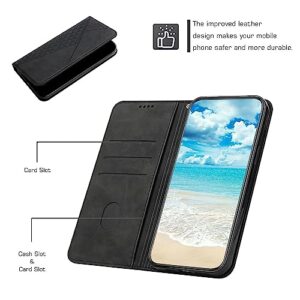 Flip Cases Smartphone Compatible with Infinix Hot 11s NFC Wallet Leather Case for Cell Phone Magnetic Suction Cup Case for Cell Phone Card Slot Holder Flip Phone Case Compatible