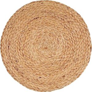 rsgm braided jute placemats 35 cm round - dining table, bed side/centre table