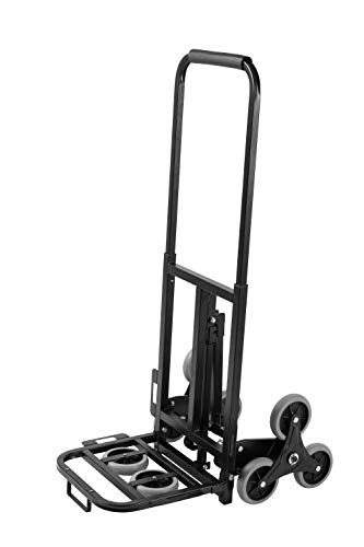MroLife Foldable Stair Climbing Cart, Heavy-Duty Dolly 350lbs Load Capacity, Foldable Dolly Cart with 10 Wheels,Stair Climber Hand Trucks with Adjustable Handle