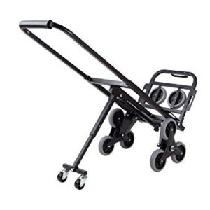 MroLife Foldable Stair Climbing Cart, Heavy-Duty Dolly 350lbs Load Capacity, Foldable Dolly Cart with 10 Wheels,Stair Climber Hand Trucks with Adjustable Handle