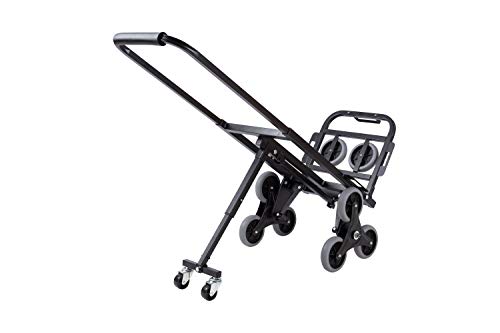 MroLife Foldable Stair Climbing Cart, Heavy-Duty Dolly 350lbs Load Capacity, Foldable Dolly Cart with 10 Wheels,Stair Climber Hand Trucks with Adjustable Handle