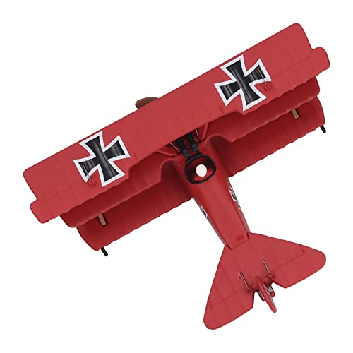 DAUERHAFT Aircraft Fighter Model, Red Fluent Lines Stand Accessories Die Cast Fighter Model Decorative Ornaments Simulation for Aviation Enthusiasts for Office