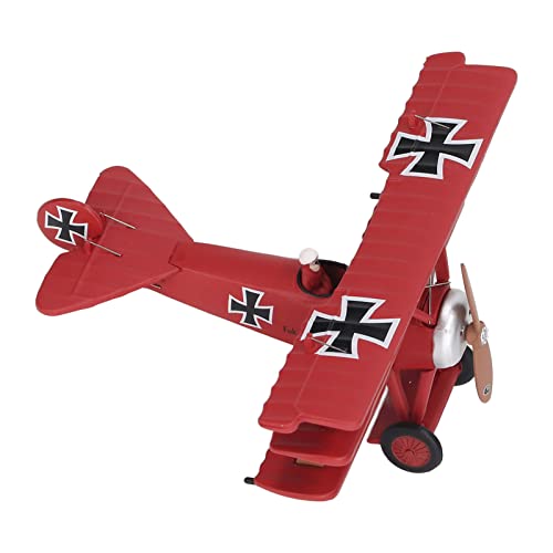 DAUERHAFT Aircraft Fighter Model, Red Fluent Lines Stand Accessories Die Cast Fighter Model Decorative Ornaments Simulation for Aviation Enthusiasts for Office