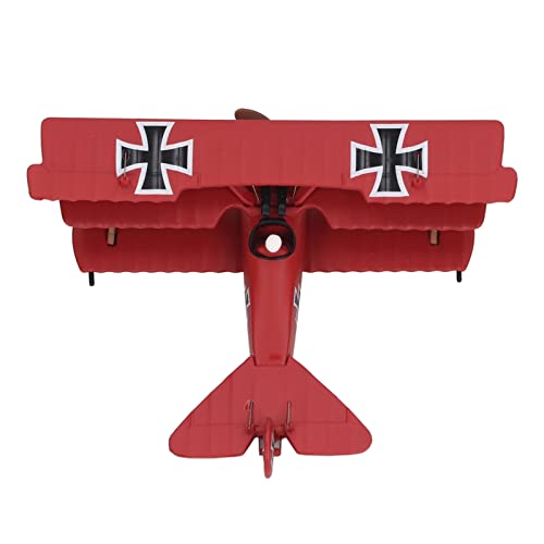 DAUERHAFT Aircraft Fighter Model, Red Fluent Lines Stand Accessories Die Cast Fighter Model Decorative Ornaments Simulation for Aviation Enthusiasts for Office