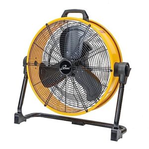 iliving 20 inches 5703 cfm heavy duty high velocity barrel floor drum fan with dc brushless motor,stepless speed adjustment for workshop, garage, commercial or industrial environment, ul safety listed